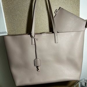 Yves Saint Laurent EastWest Calf Skin Pink Tote